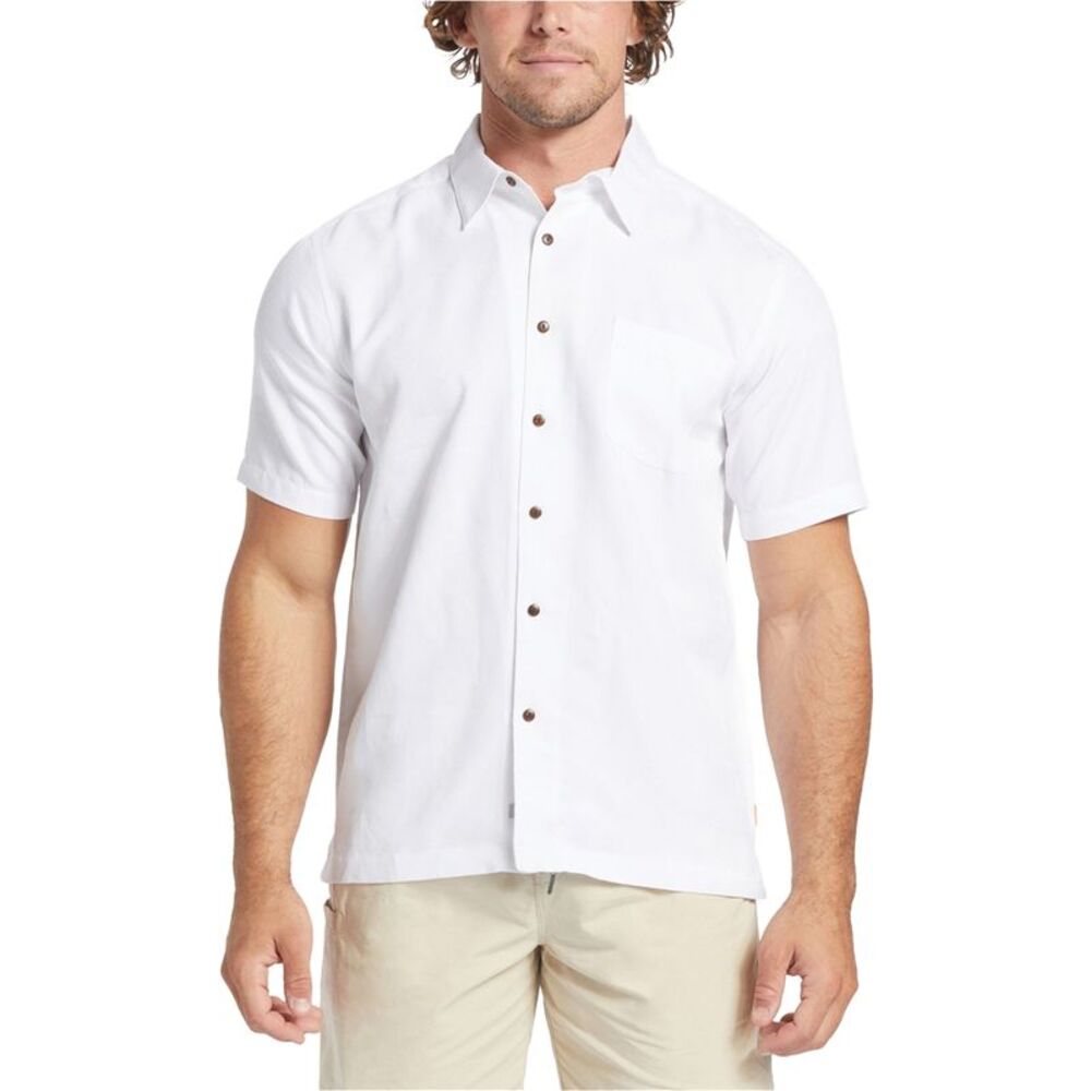 Quiksilver Mens Moisture Wicking Manele Bay Button Up Shirt, NWT